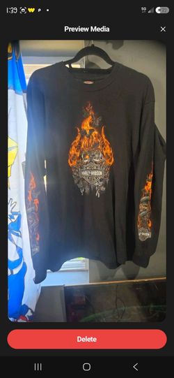 Harley flames long sleeve