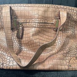 Jessica Simpson Purse Brown Faux Leather