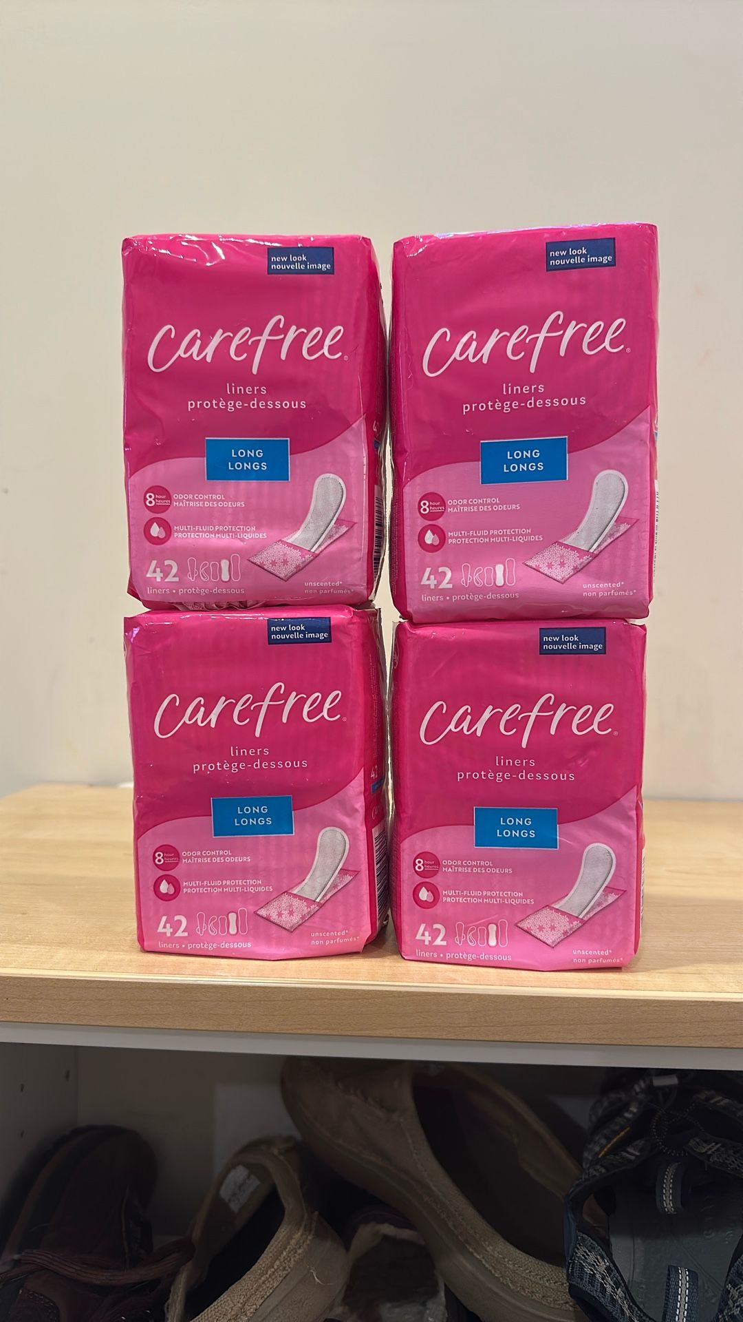 Carefree long liners 42 count: $2 each