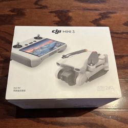 DJI mini 3 drone with built in screen remote controller 