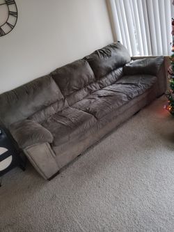 Beat Up Green Couch - Super Comfy Though