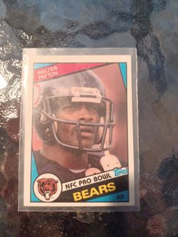 Walter Payton topps 1984 NFC PRO BOWL Card