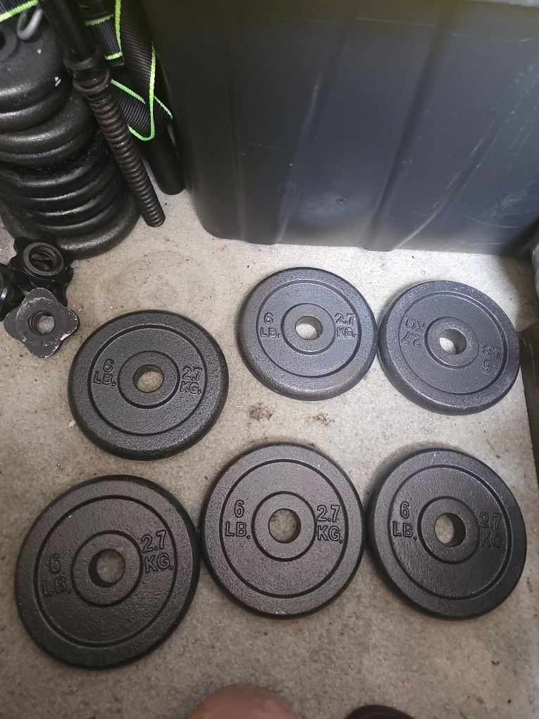 6-6lbs Weights