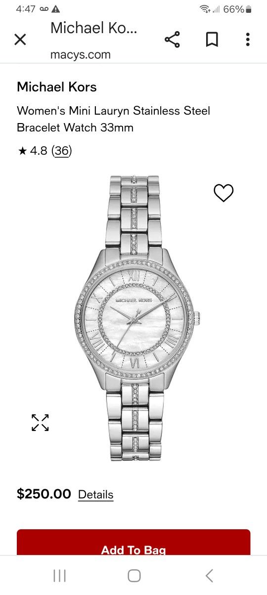 Michael Kors Womens Watch # 3900