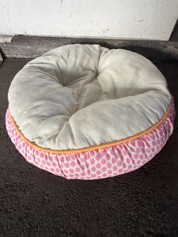 Three Pink Dog Beds