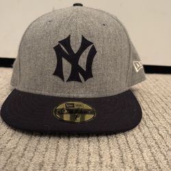 Grey New York Yankees New Era , Cooperstown hat