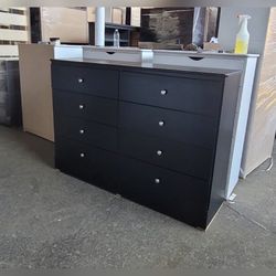 Eight drawers dresser with rails / 8 drawers dresser with rails