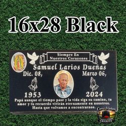 16x28 Granite Headstone