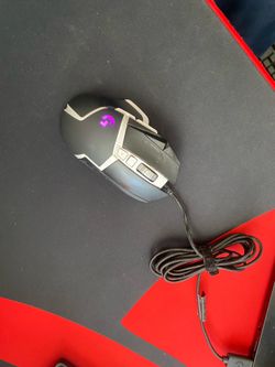 Razor keyboard and Logitech gaming mouse and razor mouse pad