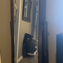 Standing Mirror With Jewelry Storage 