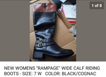 Rampage sz 7 ladies boots wide width 👢new in box