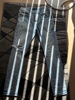 Blue purple jeans
