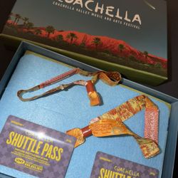Two Coachella Weekend 1 Wristbands With Shuttle Pass For Sale