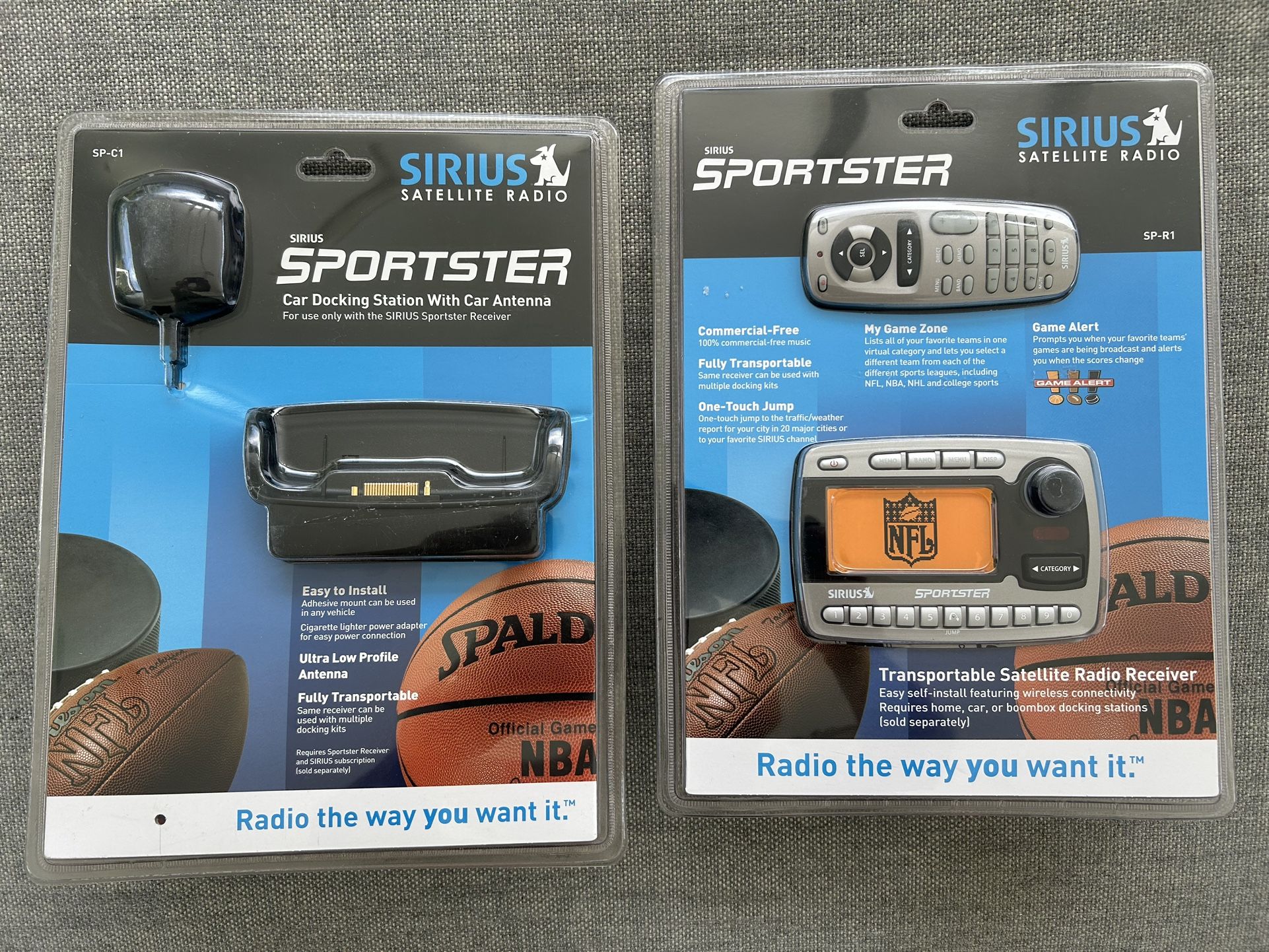 Sirius SP-R1 Transportable Satellite Radio Receiver & SP-C1 Car Kit
