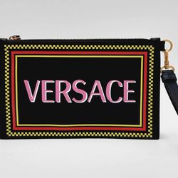 Versace 90's Logo Clutch Bag