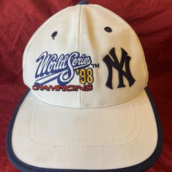 Men's New York Yankees 1998 World Series Champions Adjustable Hat White