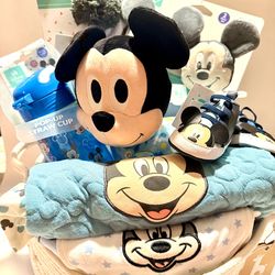 Mickey Mouse Baby Shower Gift Basket