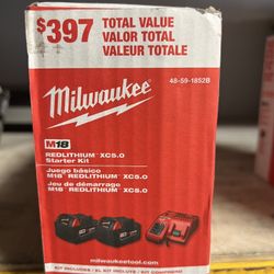 Milwaukee  Brand New Batteries ( XC 5.0 Red lithium )