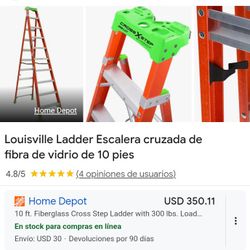 10 Ft CrossXstep Ladder And 6 Ft Werner Step Ladder 