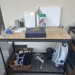 Art Supplies And Work Table 