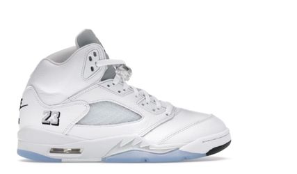 Air Jordan 5 Retro White Sneakers
