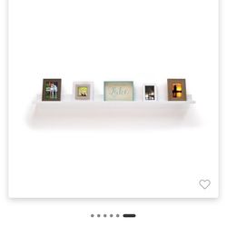 60in x 5in Hanging Picture Ledge Wall Shelf (set Of 2)