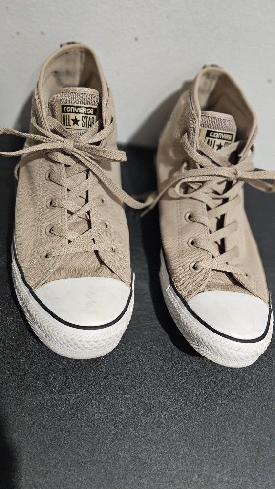 Converse All Star Unisex High Top Sneakers Mens 10 .5 Tan