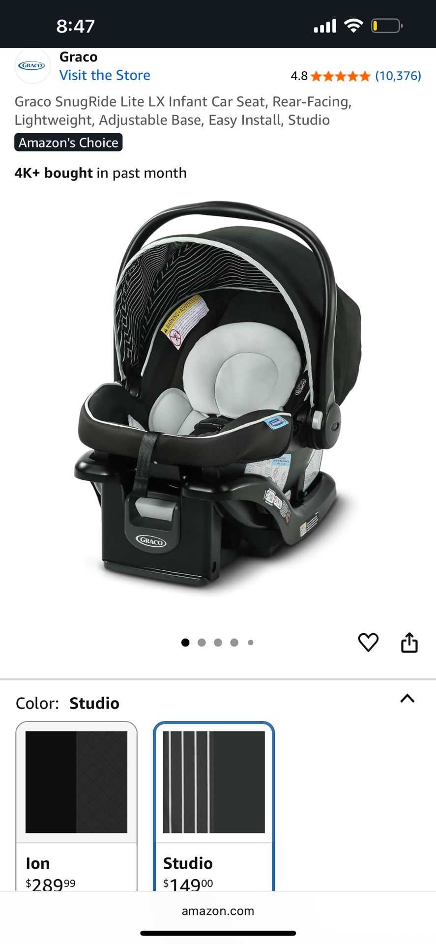 Graco Car Seat And Base