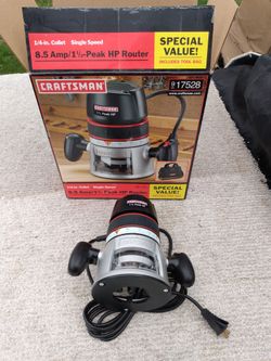 Craftsman 1-2 H.P. Router.   Cash Pickup 