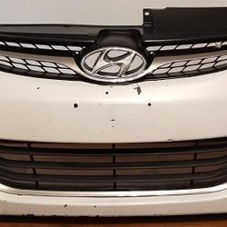 2011-13 Hyundai Elantra Front Bumper W/ Cover Fog And Upper And Lower Grill