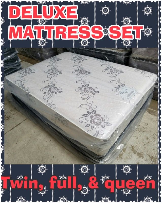 Mattress and boxspring. Sleep sensation set