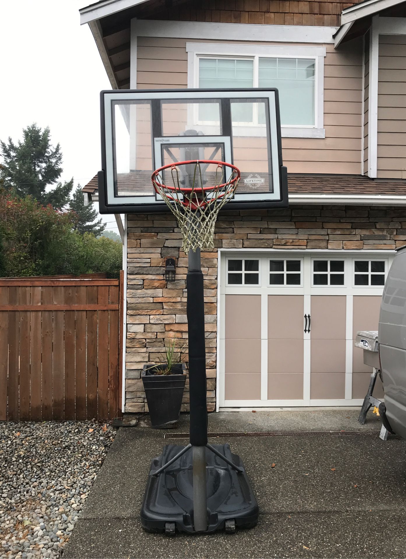 Lifetime. World Class Basketball hoop.