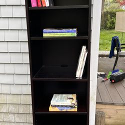 Used Pottery Barn Tall Black Bookcase