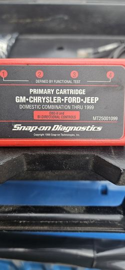 Snapon Mt2500 Cartridges And Candi Module Plus Some Cables