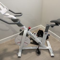 Yesoul White Exercise Bike for Home