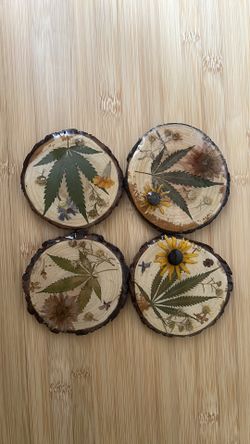 Handmade coasters 🍃