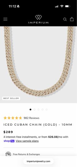 24 inch Cuban chain