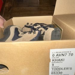 LL BEAN Hiking Kids Boots Trail Sz 9