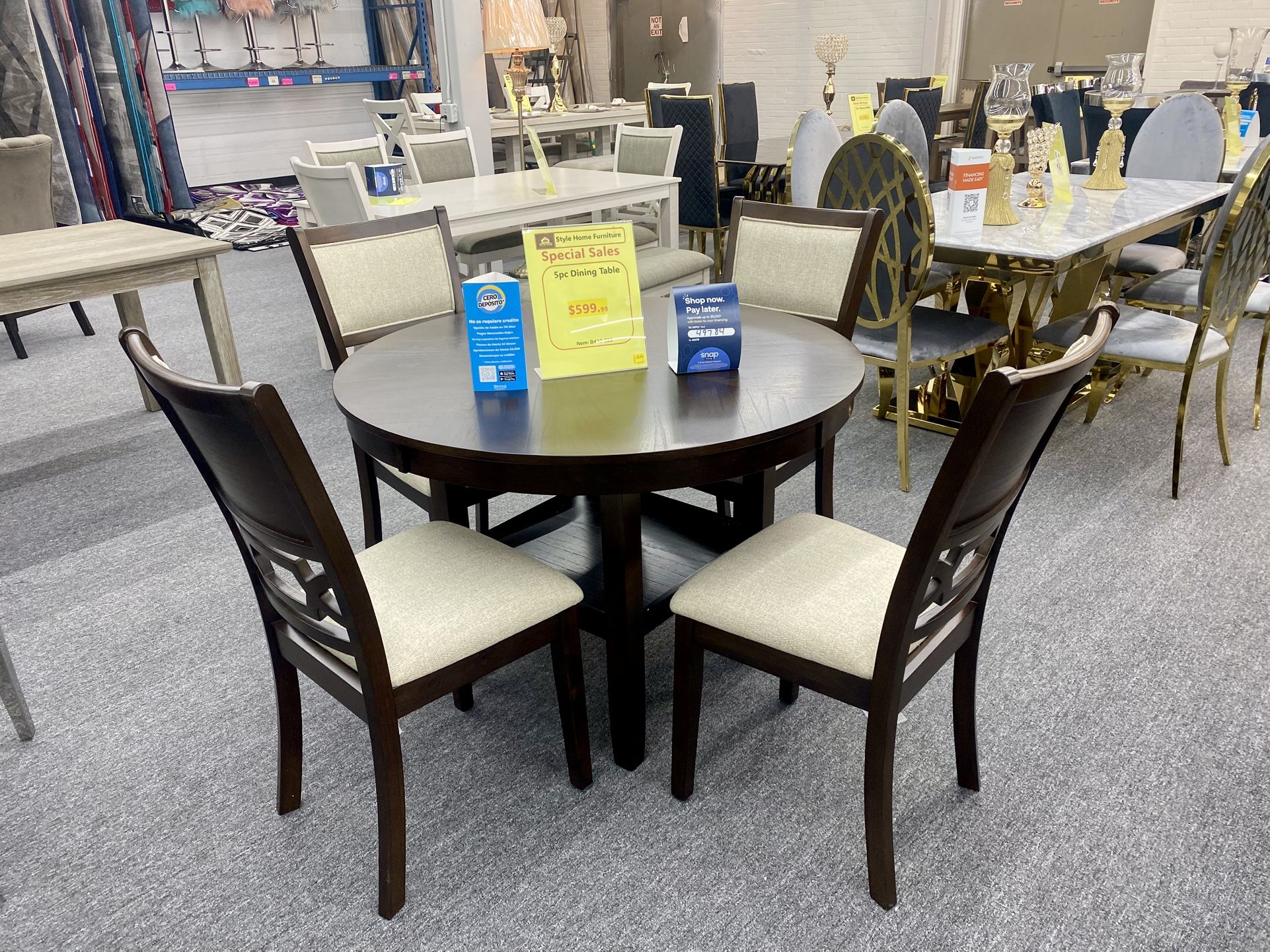 5pc Dinning Table Set $599