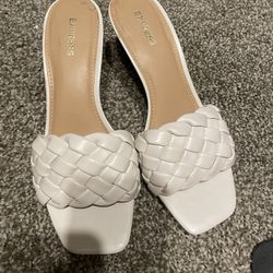 White Low Heels From Express