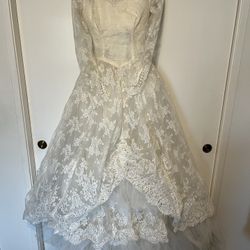 Vintage Bridal Gown.  And Vail . Early 60's
