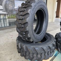 New [2 Set] 10-16.5 Tire Bobcat Tractor Skid Steer Skip Loader Llantas Nuevas 