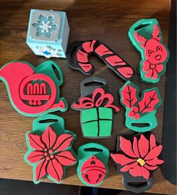 9pc Christmas Stamp set