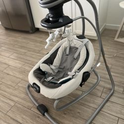 Graco DuetSoothe Swing and Rocker with Removable Swing Seat and 6 Swinging Speeds for Toddler Swing Seat and Swing Chair 
