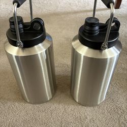 2 For $55 Or 1 For $30 Stainless Steel Double Insulated Water Bottles/Jugs