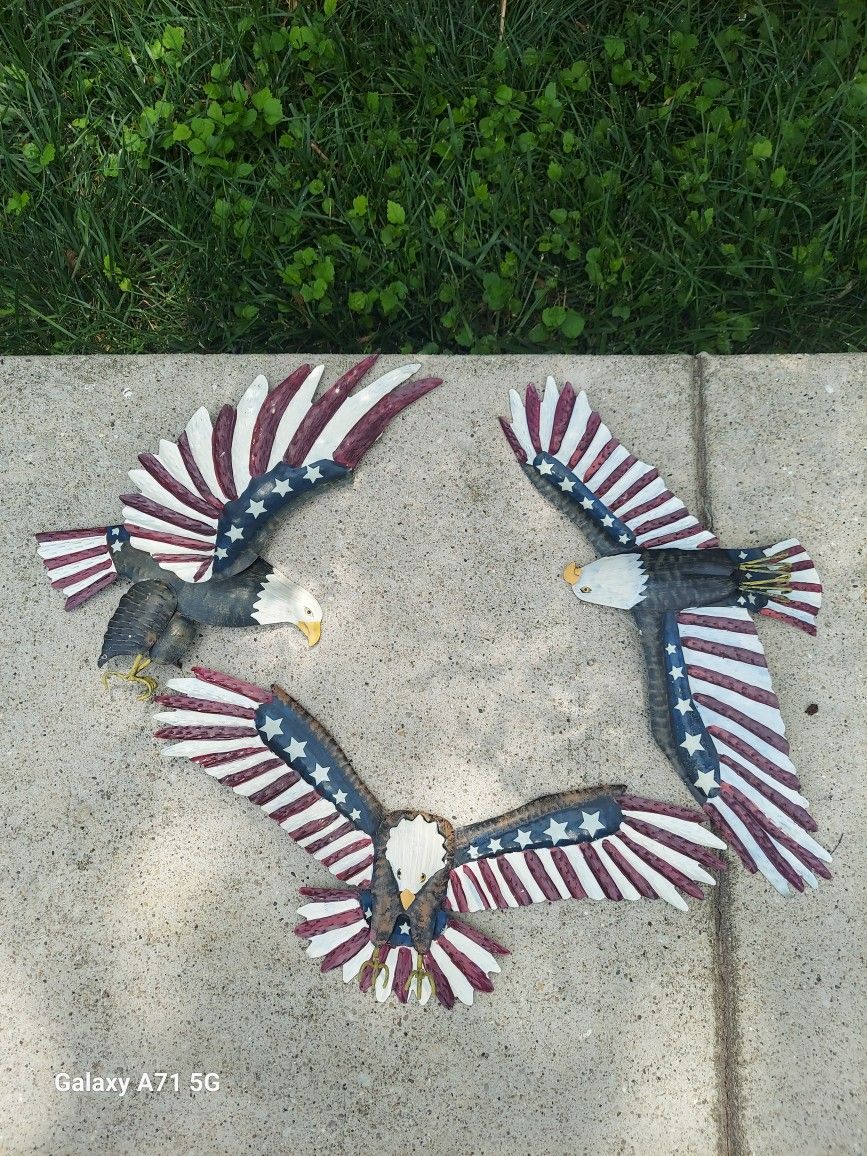 Metal American Bald Eagles