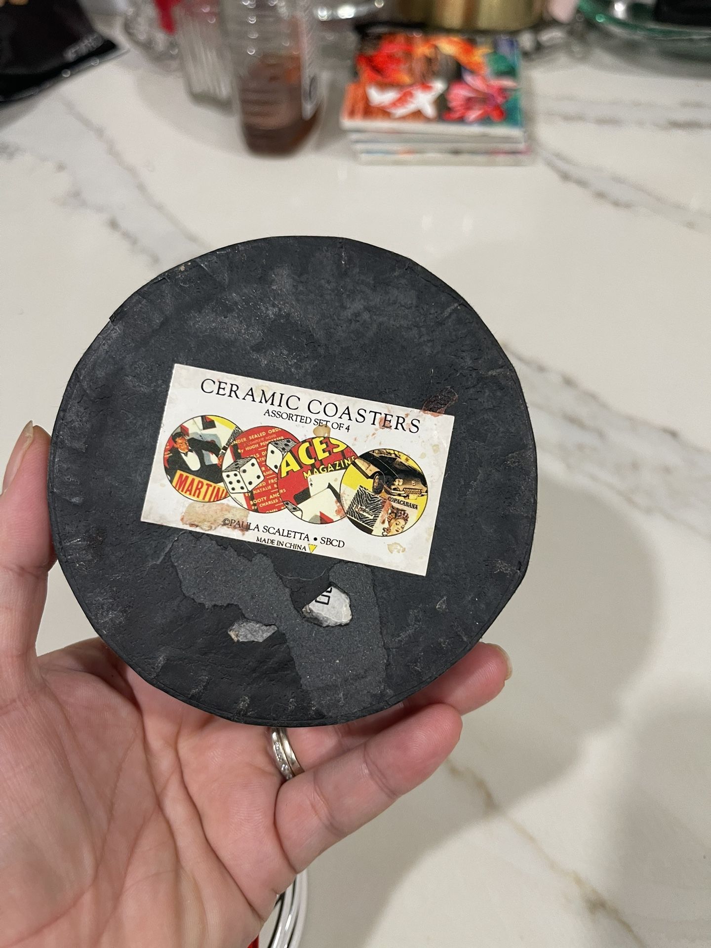Ceramic Coasters Set Of 4