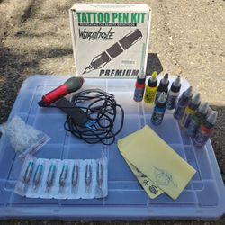 Entry Level Tattoo Gun With Accessories And Ink
