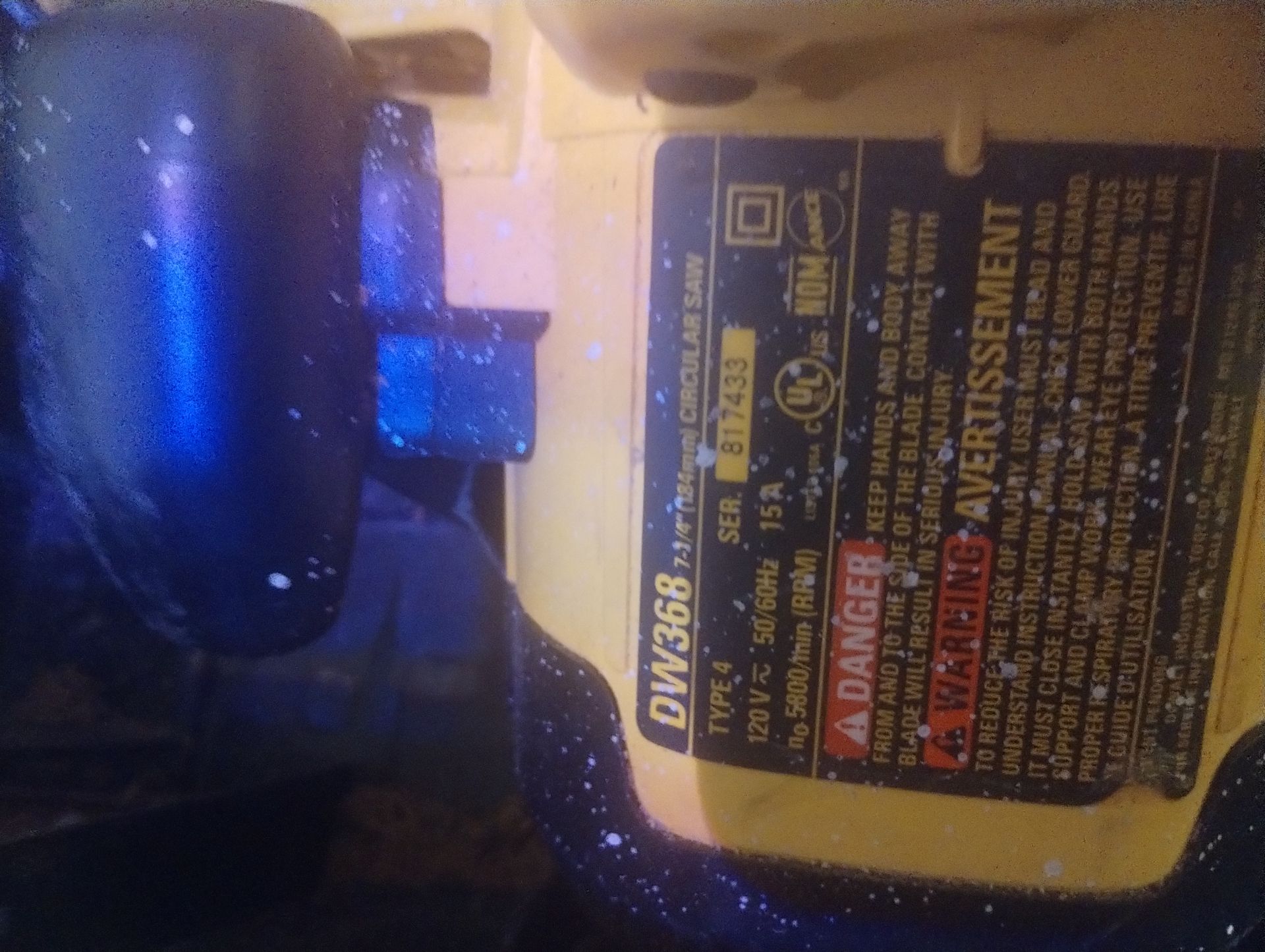 DeWalt 7.25" corded circular saw