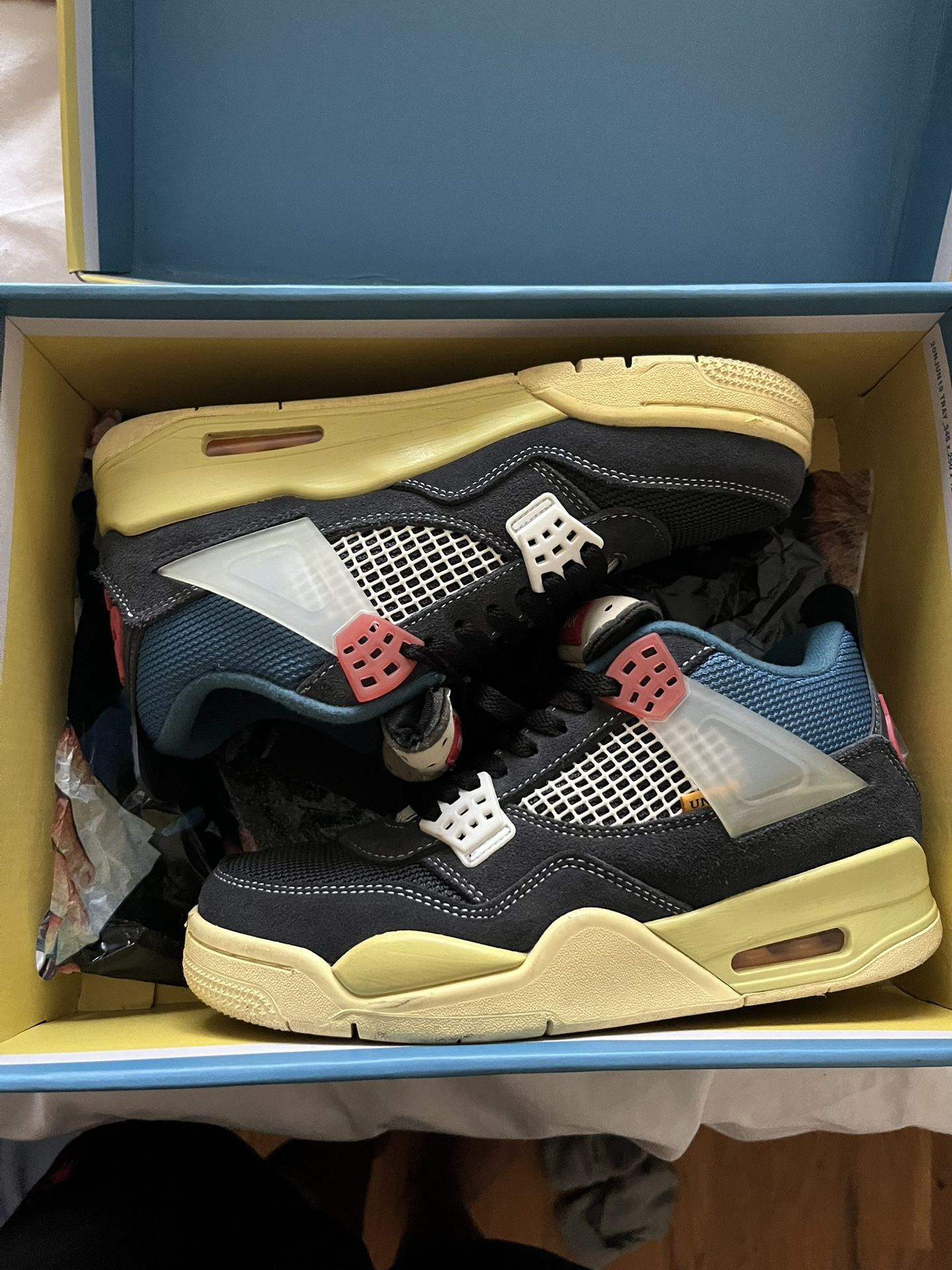 Union LA air jordan 4 off noir size 7